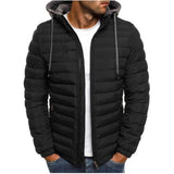 Hooded Coat Causal Zipper