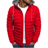 Hooded Coat Causal Zipper