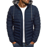 Hooded Coat Causal Zipper