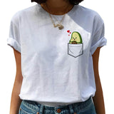 Avocado Harajuku Kawaii Cartoon T Shirt