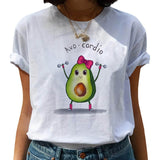 Avocado Harajuku Kawaii Cartoon T Shirt