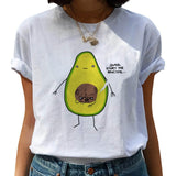 Avocado Harajuku Kawaii Cartoon T Shirt