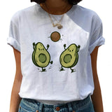 Avocado Harajuku Kawaii Cartoon T Shirt