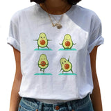 Avocado Harajuku Kawaii Cartoon T Shirt