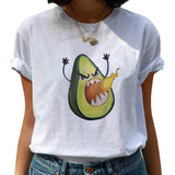 Avocado Harajuku Kawaii Cartoon T Shirt