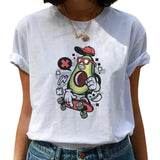 Avocado Harajuku Kawaii Cartoon T Shirt