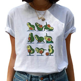 Avocado Harajuku Kawaii Cartoon T Shirt