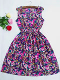 Autumn Print Vestidos Dress