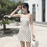 Summer Hipster Plaid Strap Slim Fit Women Dress