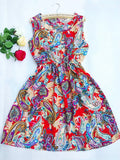 Autumn Print Vestidos Dress