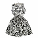 Autumn Print Vestidos Dress