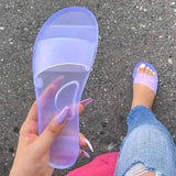 Summer Transparent Slippers Jelly Shoes