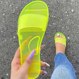 Summer Transparent Slippers Jelly Shoes